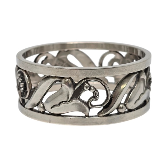 Georg Jensen USA Sterling Silver LaPaglia Design Napkin Ring #21186 - Picture 5 of 9